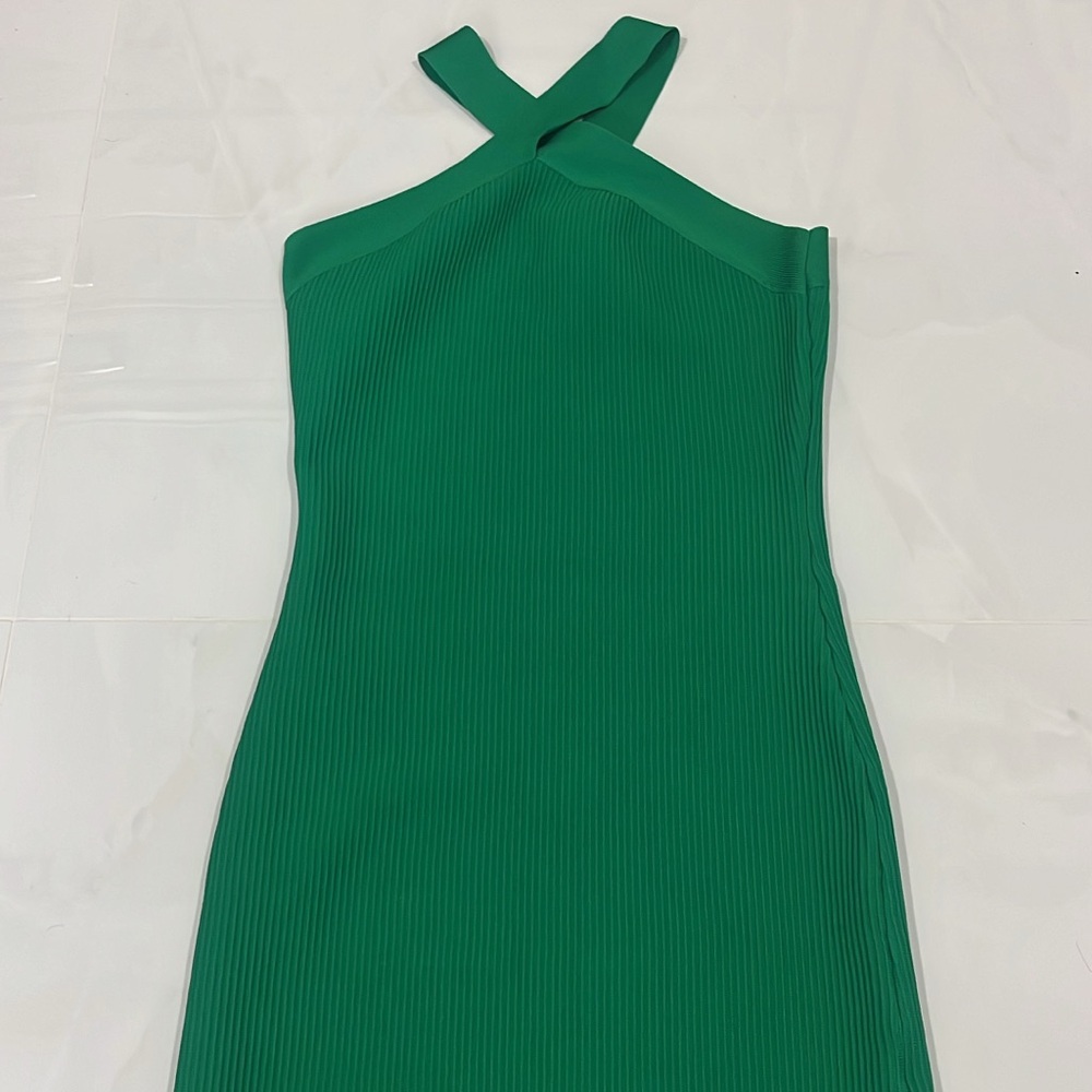 T.J.Maxx Green Halter Sheath Dress Cocktail